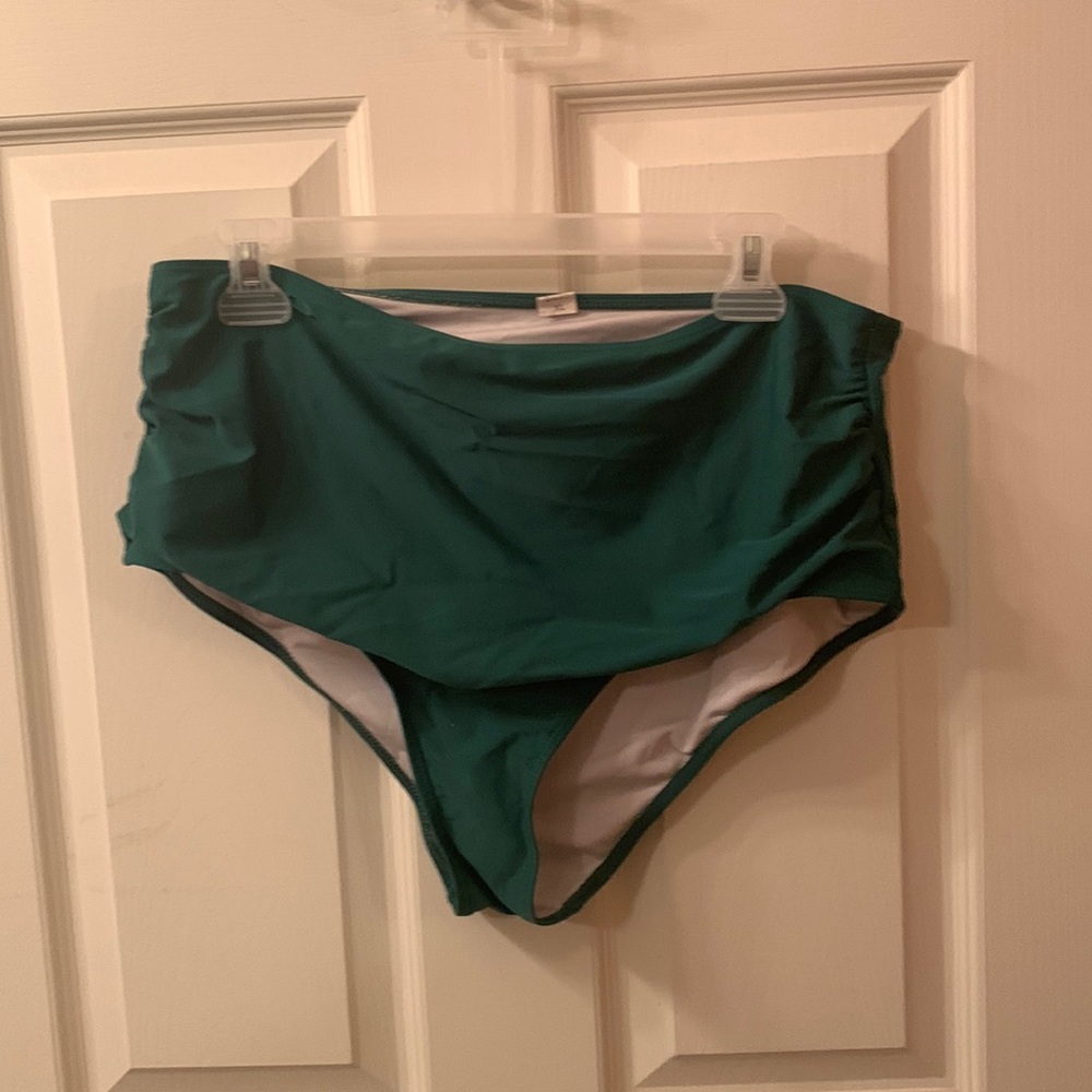XL Dark Green Womens Bikini Bottoms